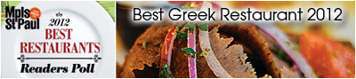 MSP Magazine names Christos "Best Greek Restaurant"